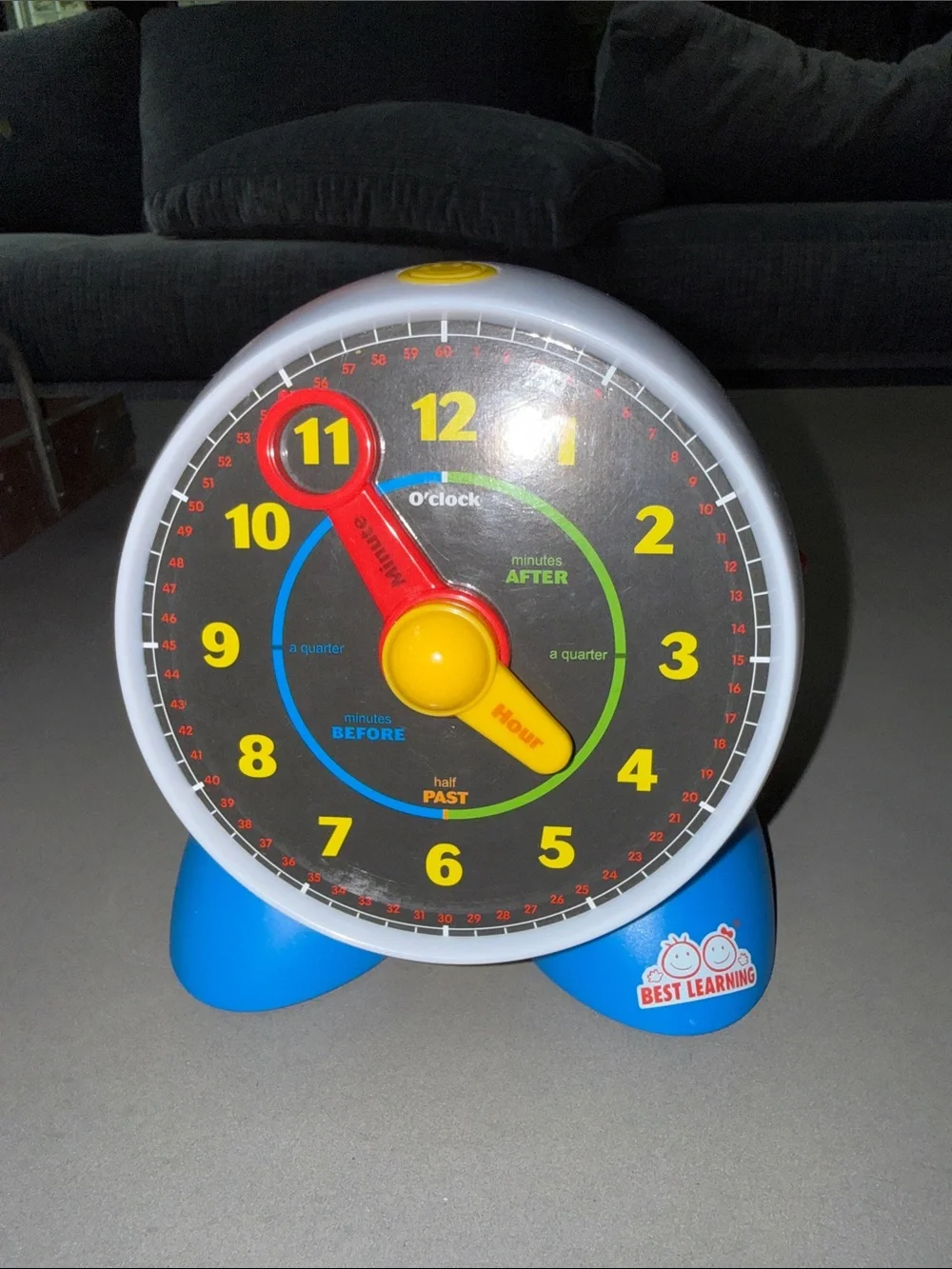 Best learning interactive talking Kids Clock Toy — Blue, Yellow & Red